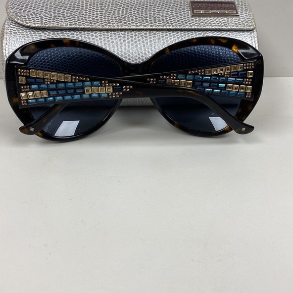 Judith Lieber Stunning Multi Color Crystal Encrusted Tortoise Frames NeverUsed - Picture 7 of 15